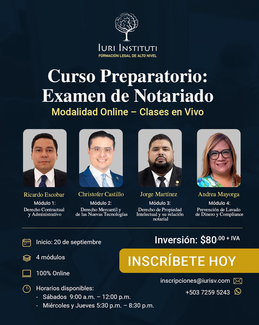 Curso Preparatorio para el Examen de Notariado  GRUPO 3